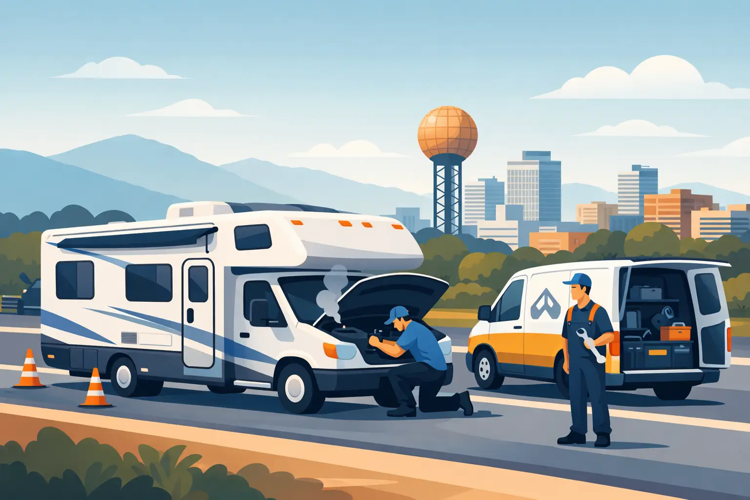 Roadside RV Repair Knoxville When It Cannot Wait