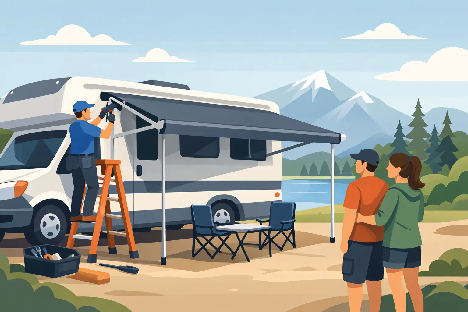 RV Awning Installation Service at Your Campsite