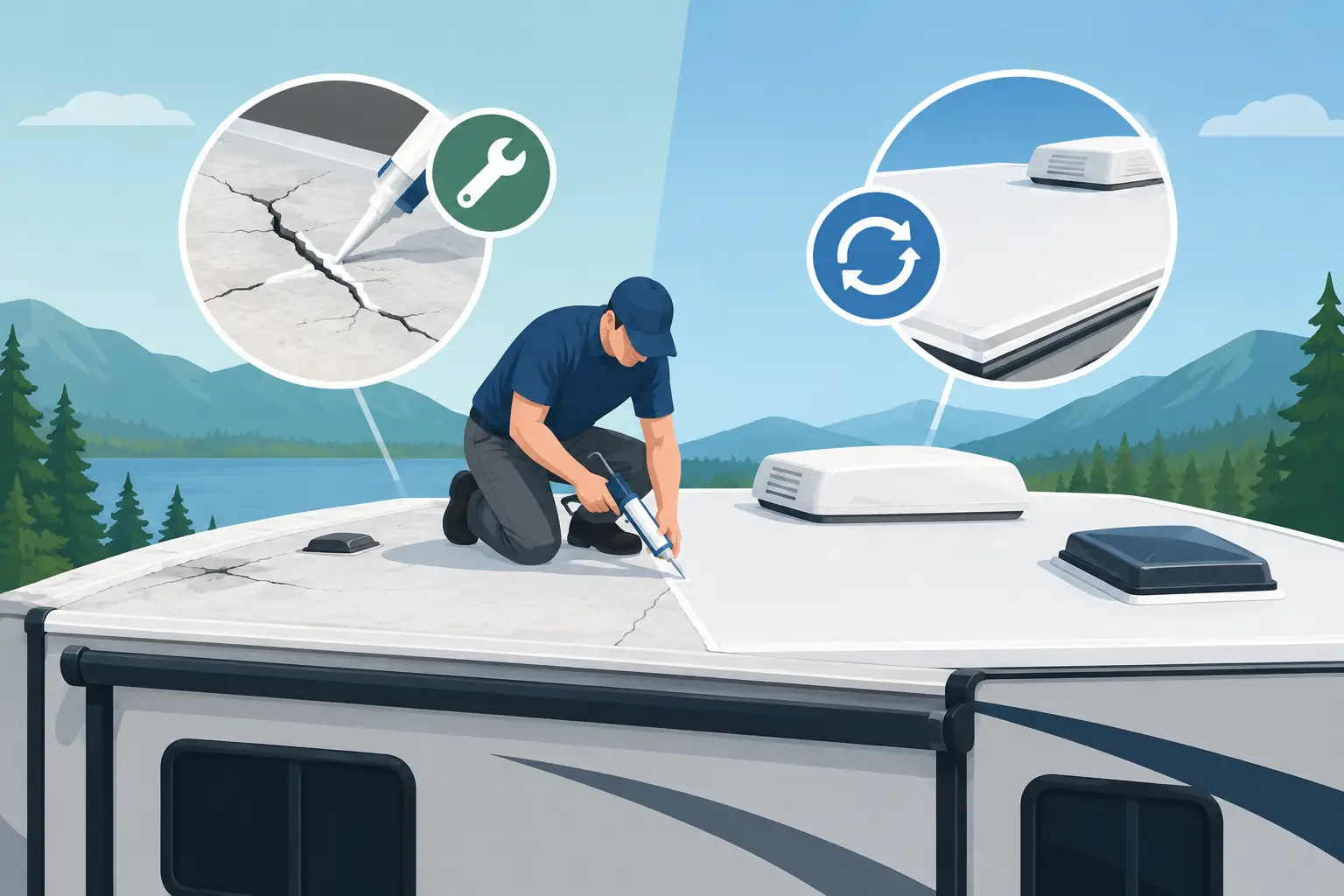 Repair RV Roof or Replace? Know the Signs